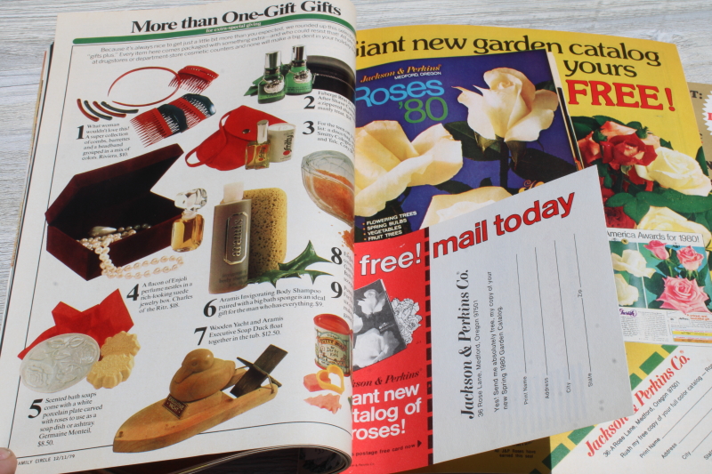 photo of vintage 1979 Family Circle & Woman's Day Christmas magazines baking, holiday recipes, tons of ads!  #8